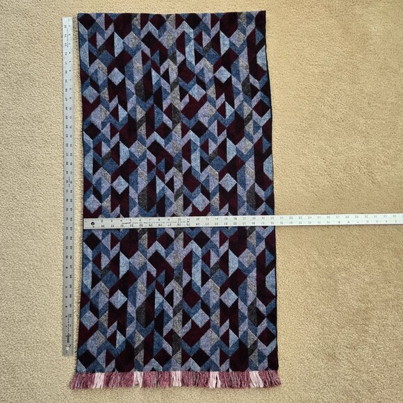 J. Crew Wool Scarf Geometric Thick - Picture 3 of 8